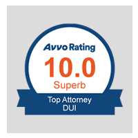 10.0 Superb Avvo Rating - Top Attorney DUI
